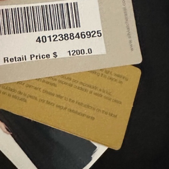 Silvia Tcherassi Hanane maxi gown black Dress with floral embroidery size small - Picture 9 of 10